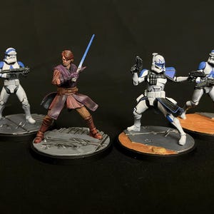 Individuell bemalter Star Wars Shatterpoint Grundbausatz, Auftragsarbeiten, Miniaturen. Star Wars the Clone Wars, Star Wars Shatterspitze