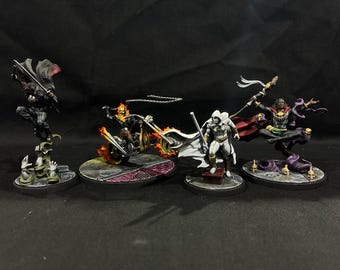 Paquete de afiliación de los Hijos de la Medianoche pintado a mano de Marvel Crisis Protocol