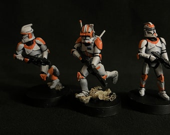 Figura de expansión del Comandante Clon Cody pintada a mano de Star Wars Legion
