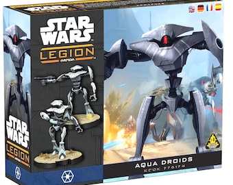 Miniaturas de droides acuáticos pintadas a mano de Star Wars Legion