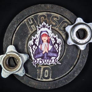 Adesivo True Power – Suora anime gotica con ali – Adesivo in vinile horror motivazionale Cyber Sigilism