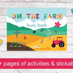 Farm Busy Book, Toddler Busy Book, Busy Books Printable, Pre K Busy Book, Toddler Quiet Books, Home School Printables, Activity Quiet Book