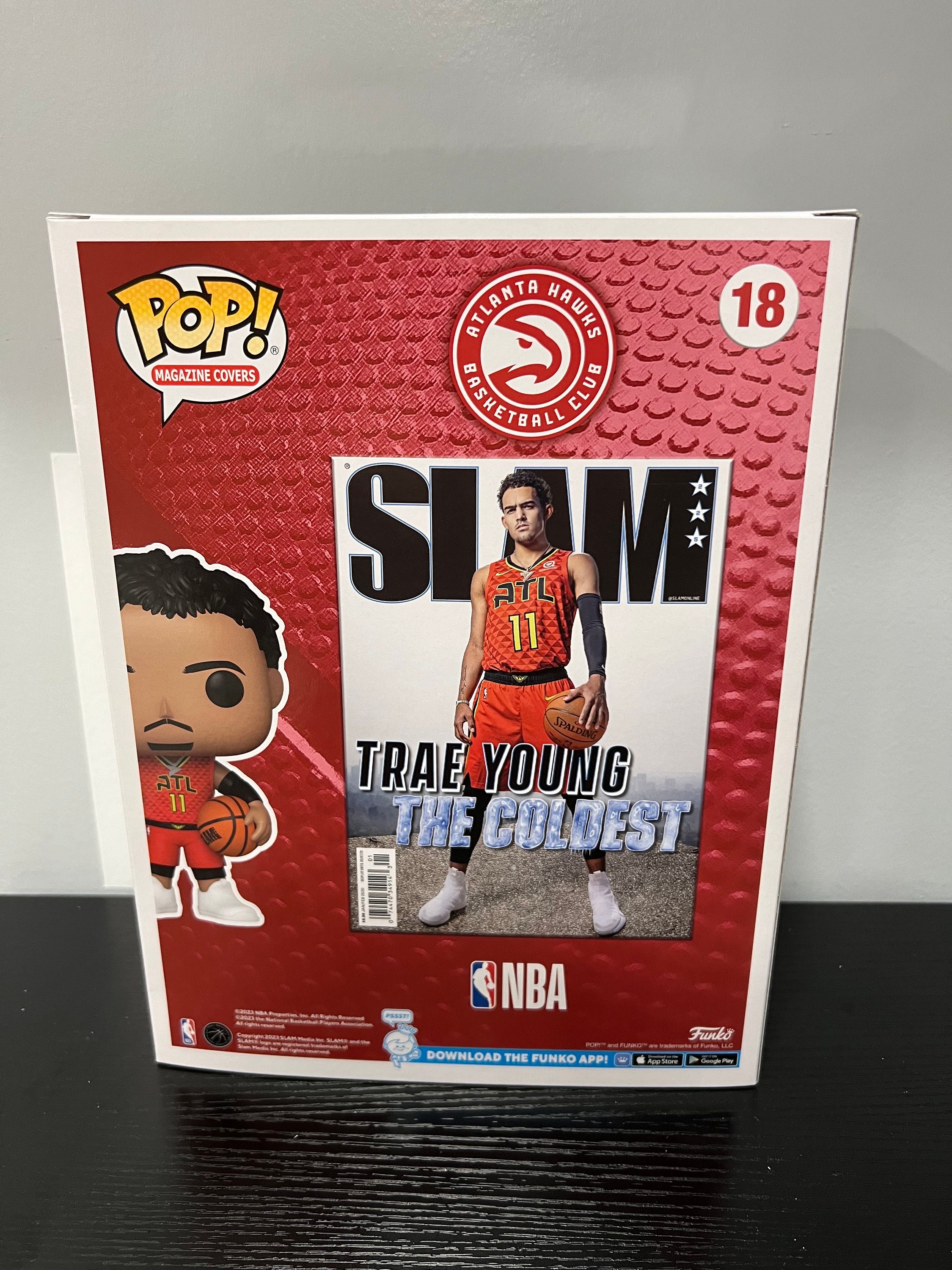 NBA SLAM Trae Young Funko Pop! Cover Figure #18 With Case - Etsy