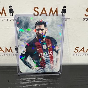 Lionel Messi FC Barcelona Holo Card – Double-Sided Holographic Finish + Hard Sleeve