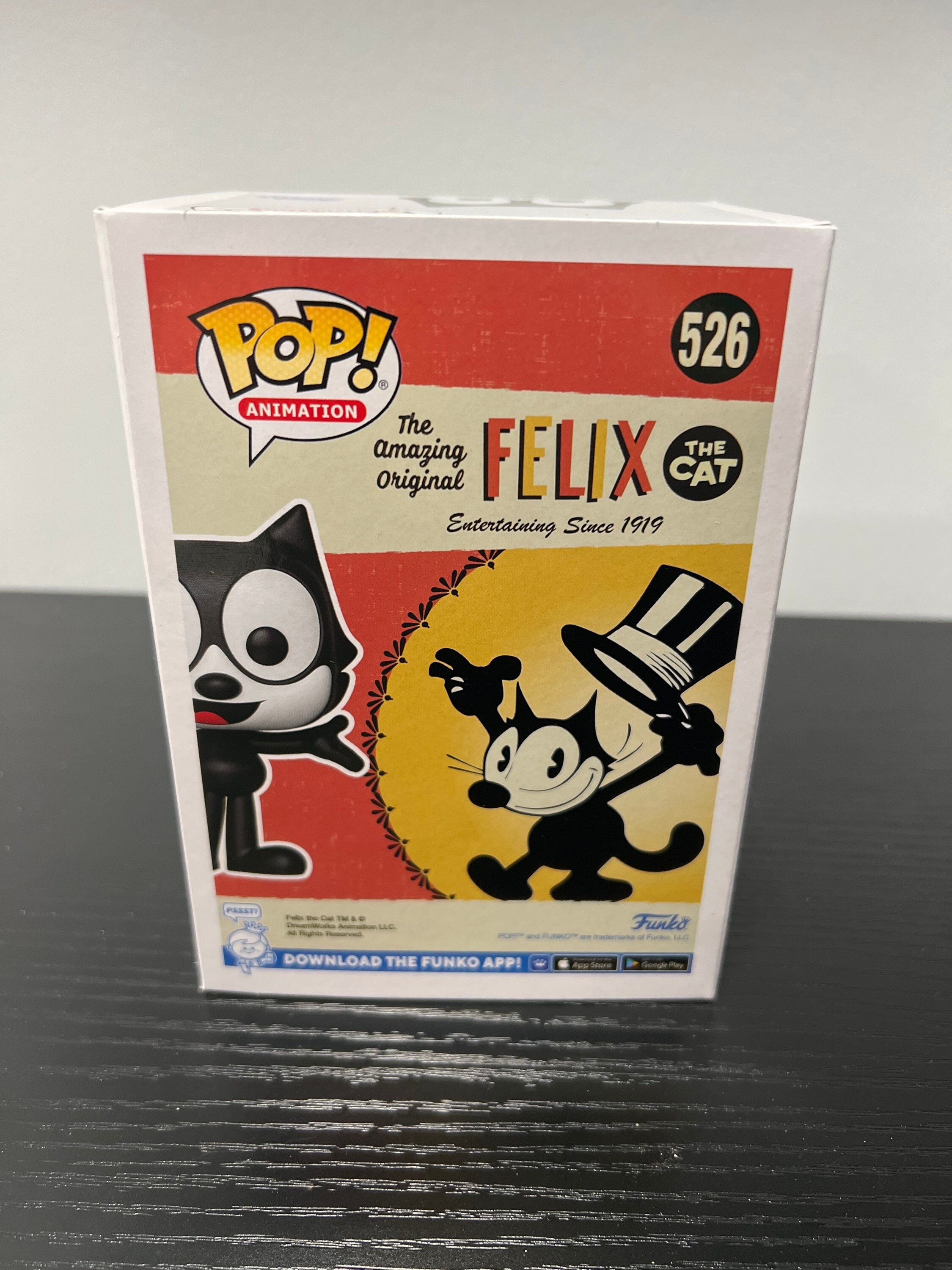 Pop Animation Felix le chat floqué