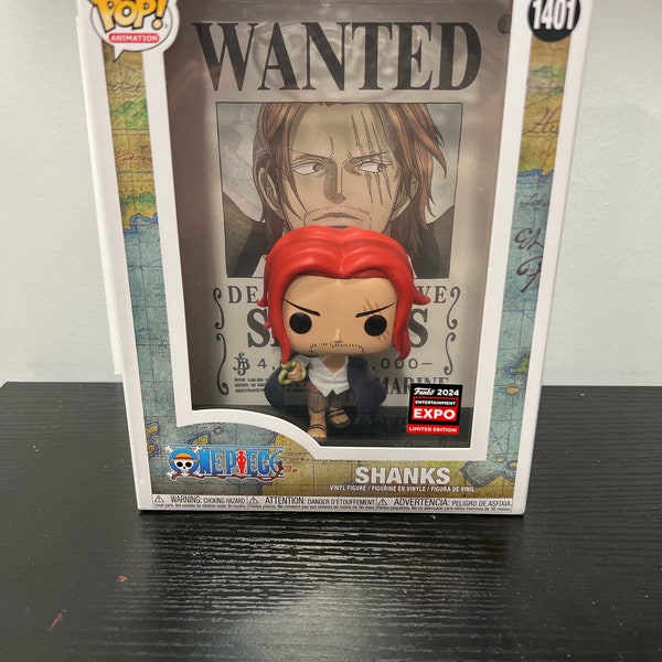 Funko Pop! One Piece 1401 Shanks Wanted Poster C2E2 Shared Exclusive