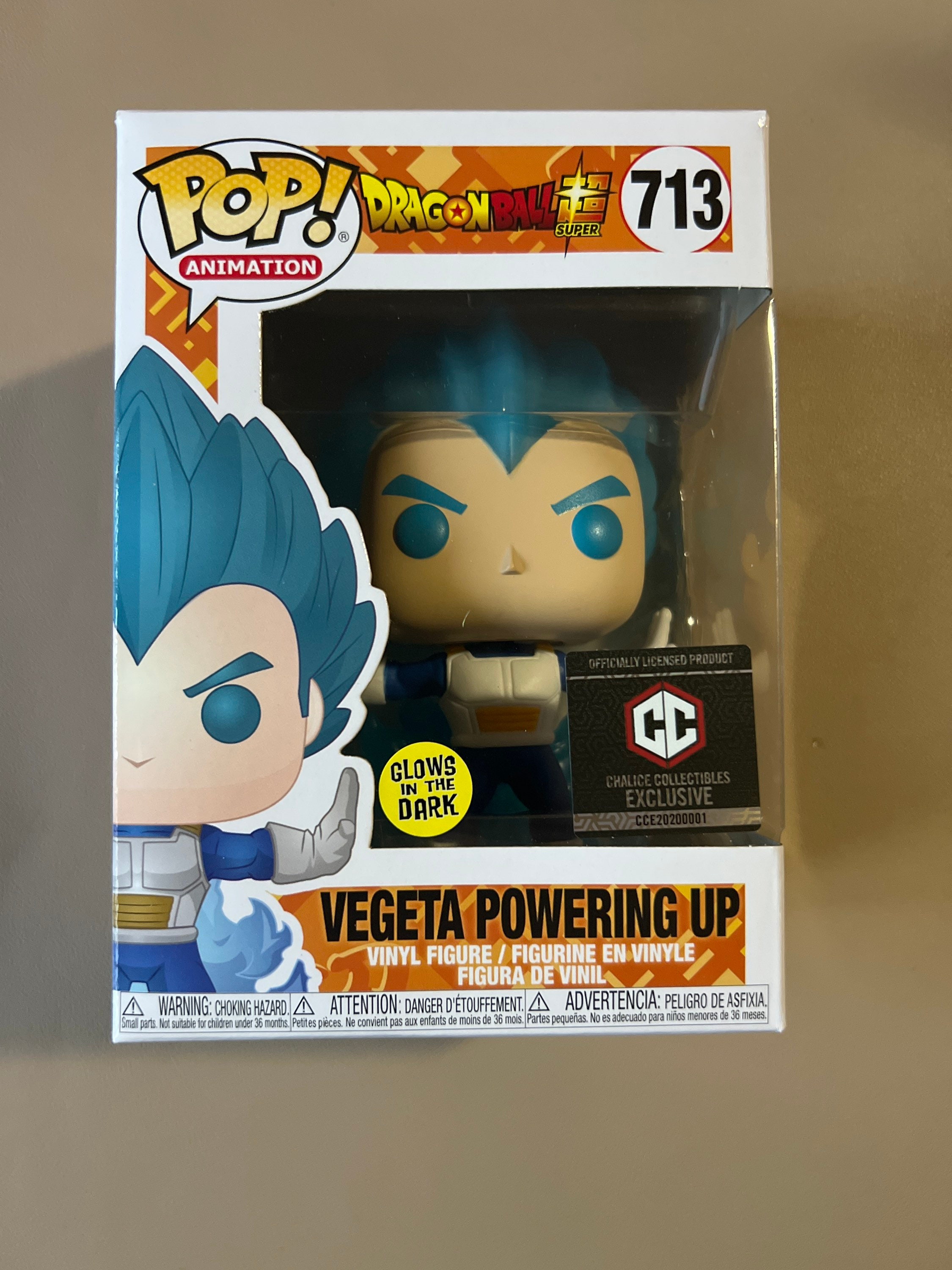 Funko Pop Dragon Ball Super - Vegeta Powering Up 713 (glow In The