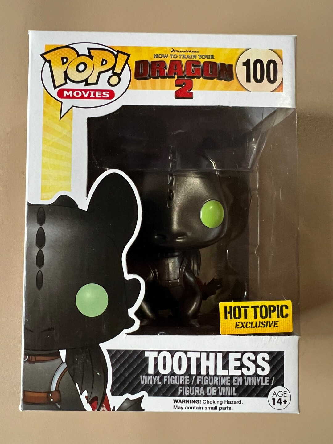 Funko Pop How to Train Your Dragon Toothless metallic 100 Protector Etsy