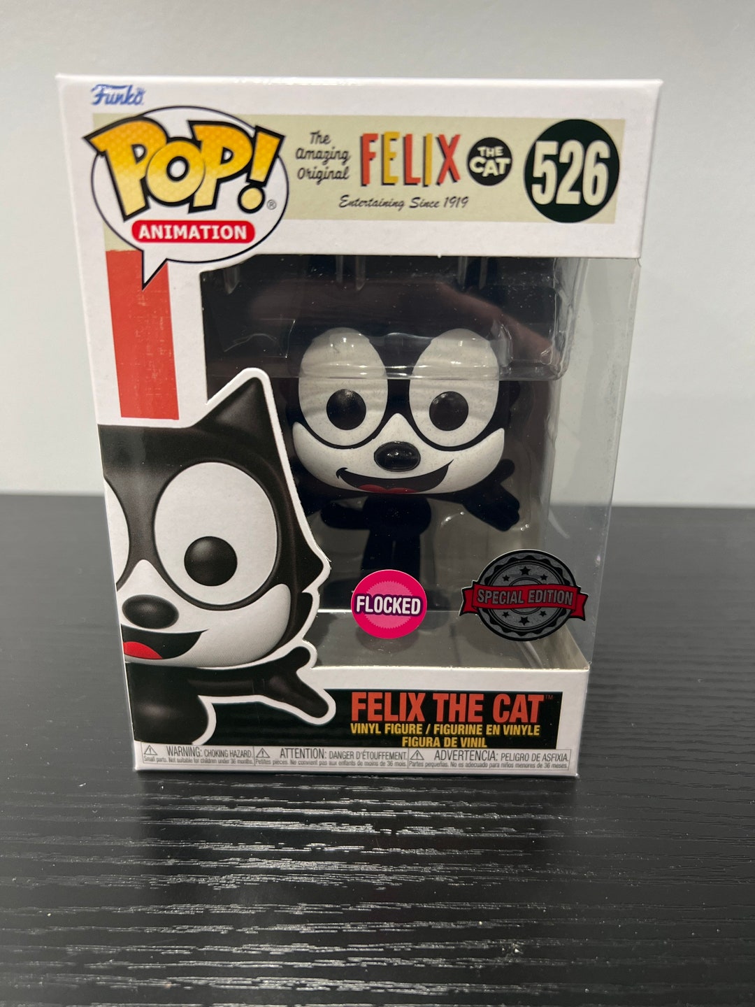 Funko POP Felix the Cat flocked Special Edition 526 Protector Etsy