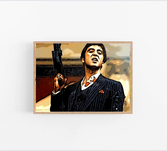 Tony Montana Scarface Cartoon Mode Poster Movie Poster - Etsy Ireland Tony Montana Scarface Cartoon Mode Poster Movie Poster - Etsy Ireland