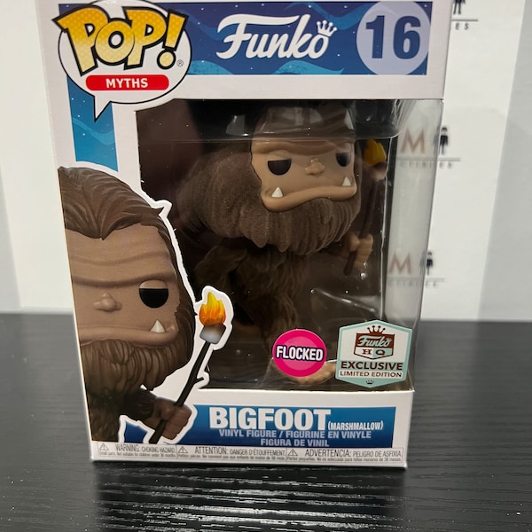 Funko Pop! Myths BigFoot (Flocked) Funko HQ #16 + Protector