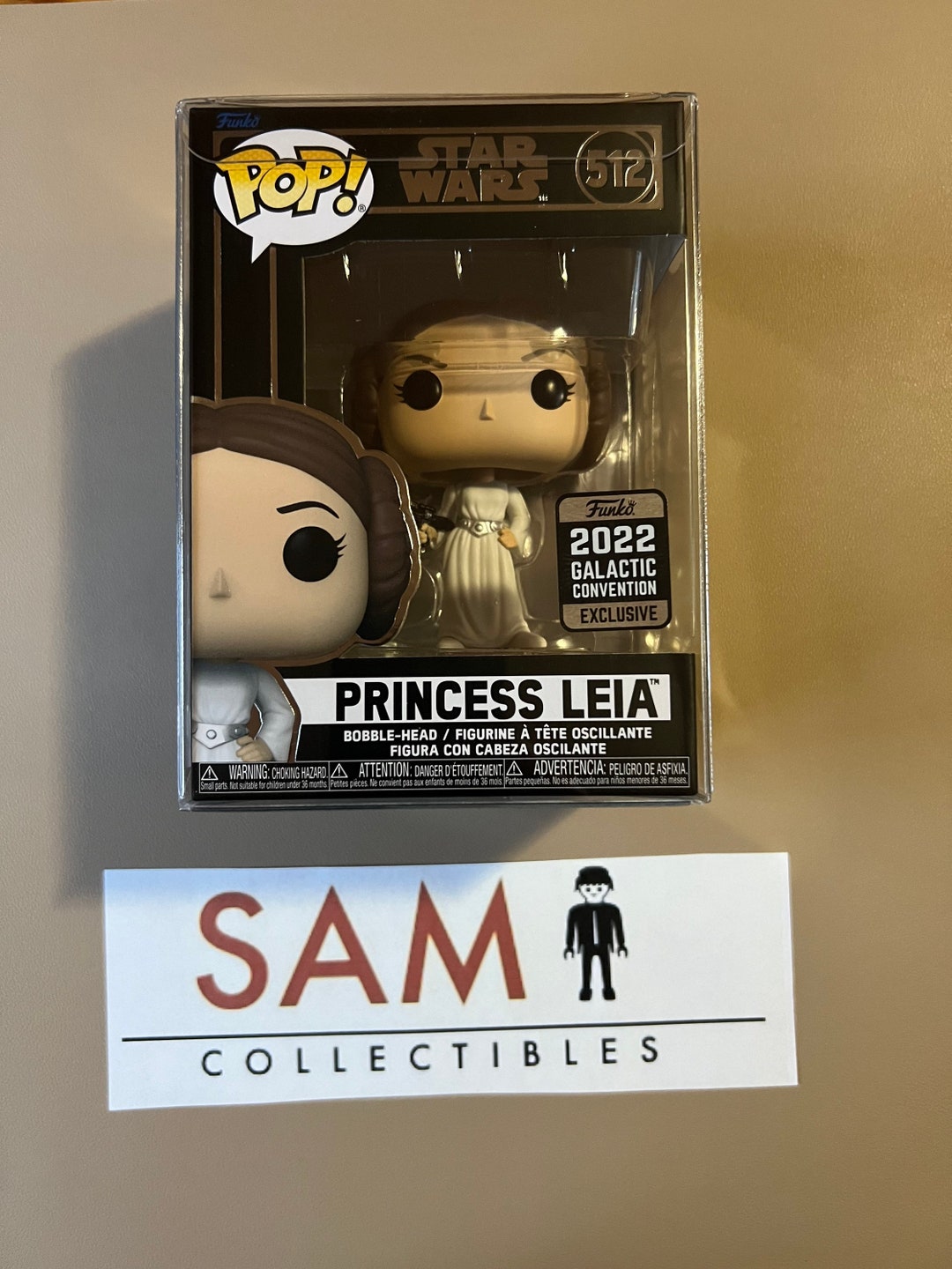 Funko Pop! Star Wars Princess Leia #512 2022 Galactic Conv. Excl