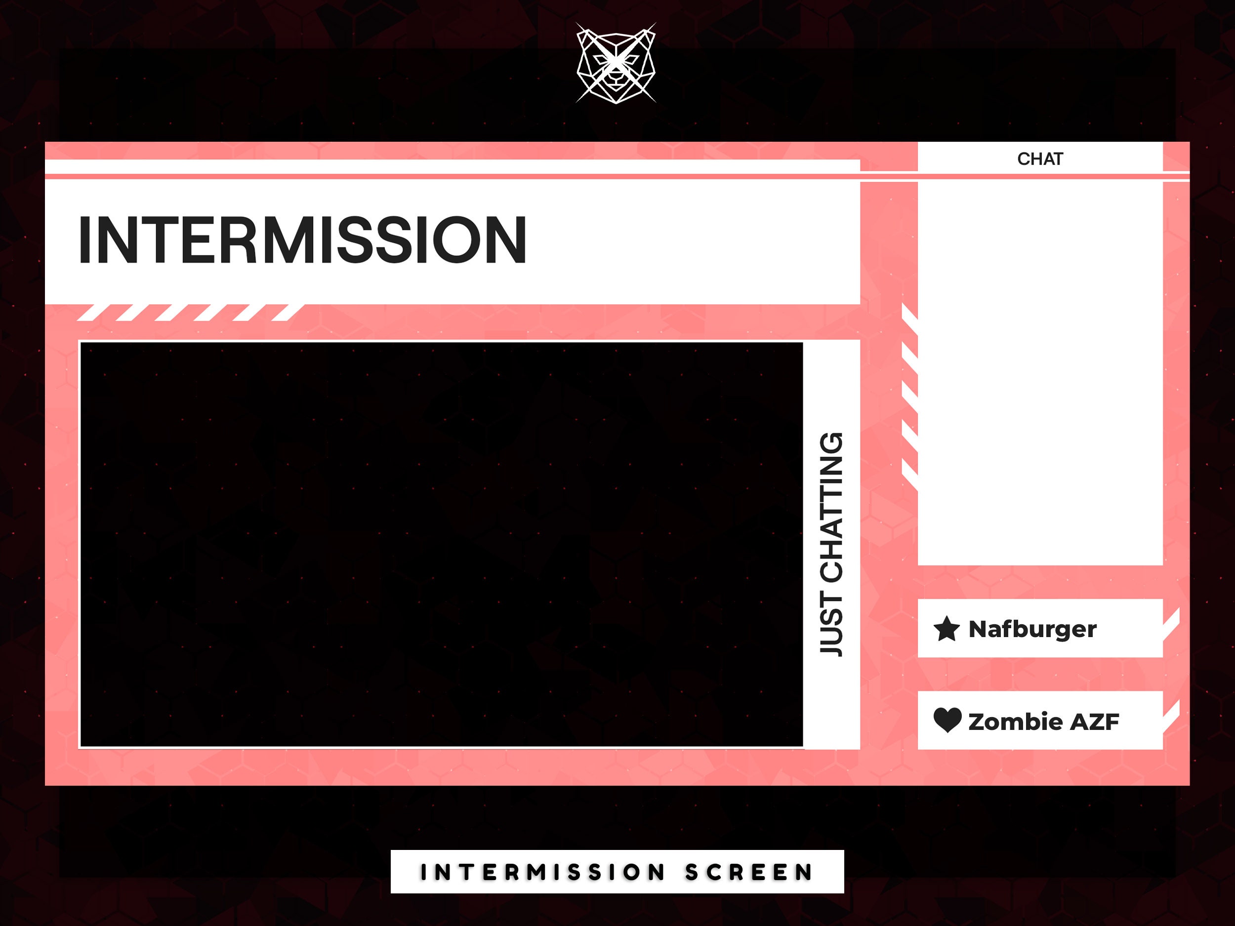 Create just chatting, intermission screen for twitch by