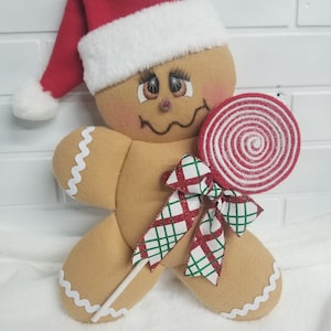Gingerbread Wreath Attachment, Gingerbread Man, Gingerbread Man Decor, Wreath Decor