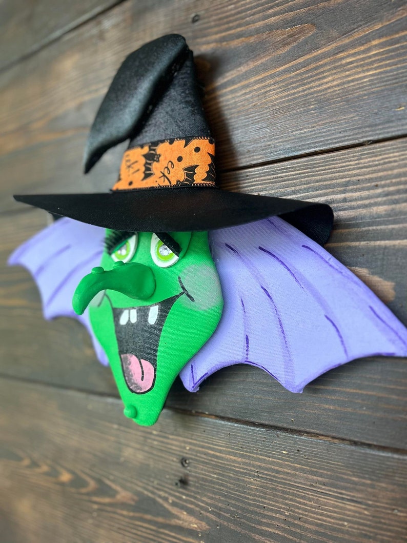 Wonda the Witch, Witch Wreath Attachment, Halloween Wreath Attachment
