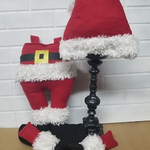 Santa Claus  or Mrs. Claus Wreath Attachment, Santa Wreath Attachment, Christmas Wreath Attachment
