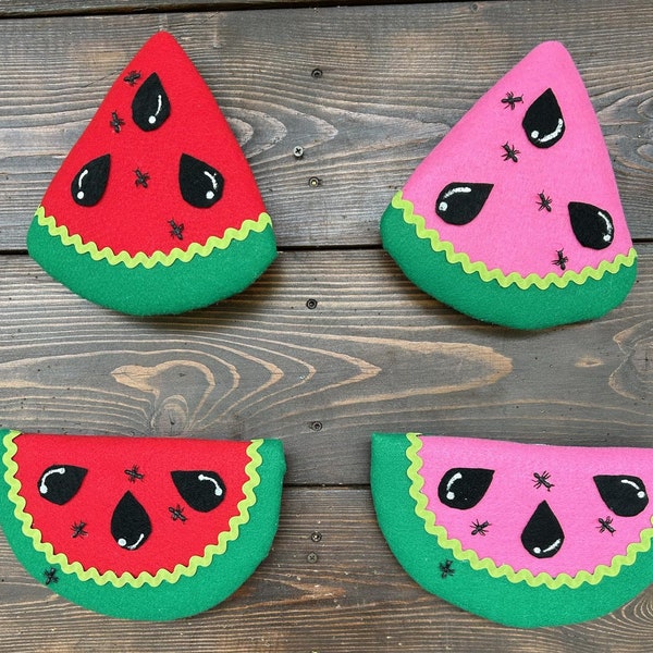 Set of 2 Watermelon Slices wreath attachment, Summer Decor, Wreath Embellishments, Home Decor, Watermelon Decor, Summer Decor