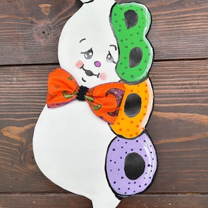 Ghost Wreath Attachment, Halloween Wreath Attachment, Halloween Ghost Wreath Attachment, Boo wreath Attachment