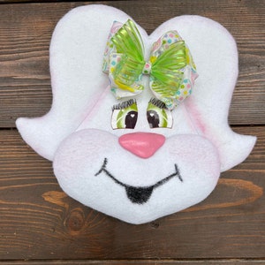 Easter Bunny Wreath Attachment, Easter Wreath Attachment, Wreath Attachment, Easter Rabbit Wreath Attachment