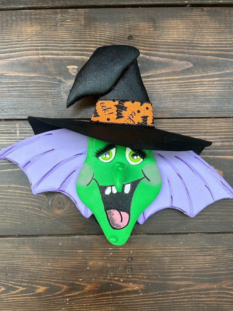 Wonda the Witch, Witch Wreath Attachment, Halloween Wreath Attachment