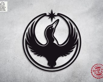 Rebel Loon Metal Wall Art Minnesota Northern Resilience Symbol
