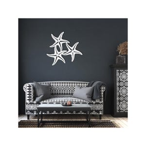 Starfish Metal Wall Art Coastal Beach House Decor - Etsy