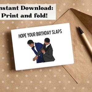 Printable Happy Birthday Card | Digital Meme Birthday Card | Print at ...