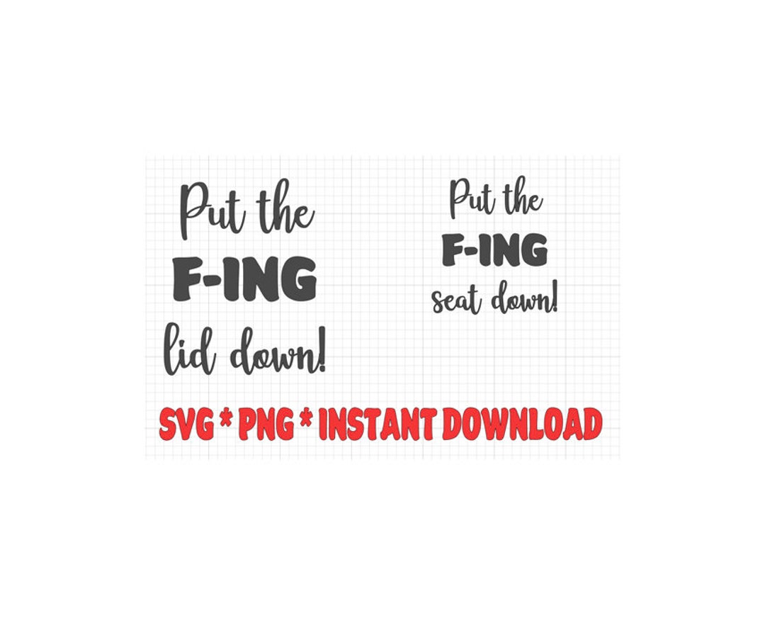 Toilet Seat SVG Etsy