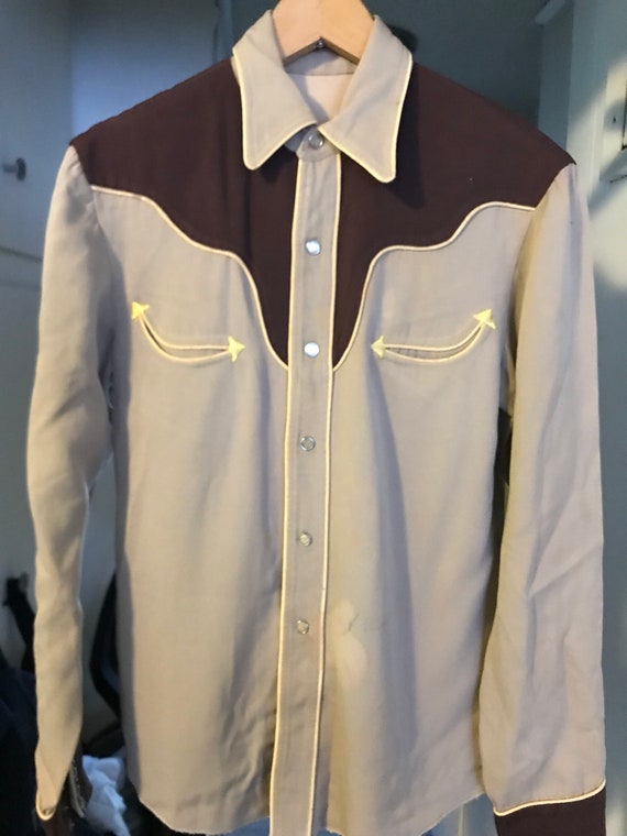 Vintage Gabardine Western Shirt