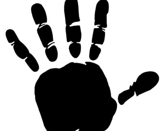 Custom Hand Print Wave (Set of 2)