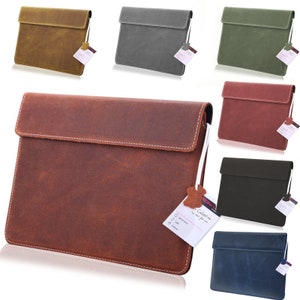 Leather Portfolio Document Organizer A4 Document Holder Paper Document Sleeve Paper Sleeve Paper Folder Genuine Leather Organizer XXL