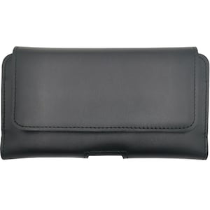 Custodia da cintura in VERA PELLE per Ulefone Note 14 | 17 Pro | 18 Custodia protettiva da cintura in ultrapelle XL nera