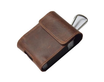 Bolsa de cintura dobrável em couro genuíno para Motorola Moto Razr 2019 2022 2024 2025 2026 40 50 60 70 + Plus Ultra, marrom.