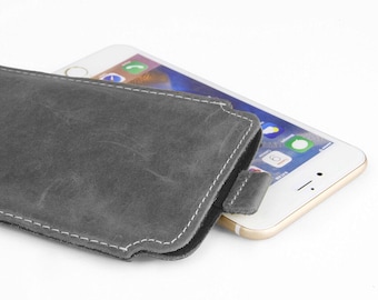 Genuine Leather Protective Case Phone Bag for Samsung Galaxy S26 S25 S24 S23 S22 S21 S21 Fe S20 Fe S10 A51 A50 A41 A30S A30 A20 A10 1GK GREY