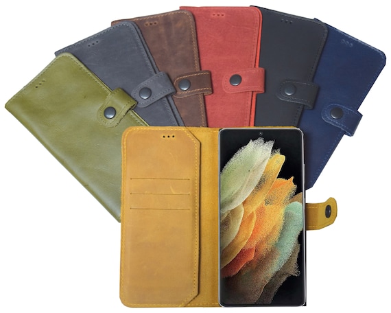 Genuine Leather Case Suitable for Samsung Galaxy S24 Ultra 5G Book