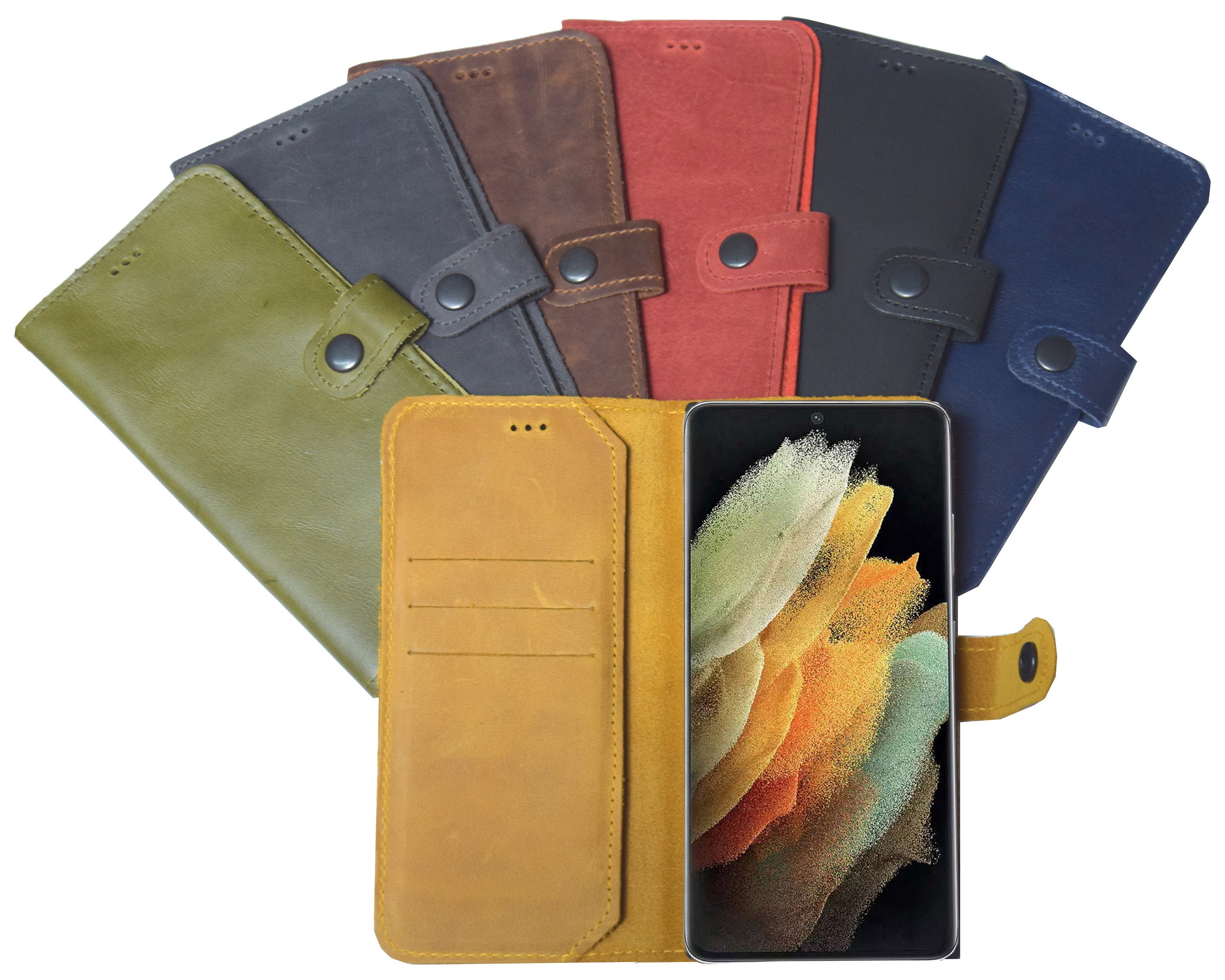 Geplooid bestrating verzonden Genuine Leather Case Suitable for Huawei P8 Lite 2017 Book - Etsy