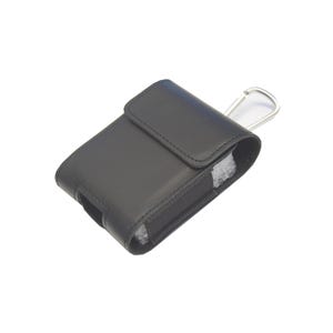 Marsupio in vera pelle con chiusura a scatto per Samsung Galaxy Z Flip 3 4 5 5G 6 | Huawei P50 Pocket | Motorola Moto Razr 2022 2019 Nero