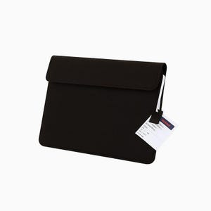 Leder Portfolio Dokumenten Organizer A4 Dokumentenhalter Papier Dokumentenhülle Papierhülle Papiermappe echtes Leder Organizer XXL Schwarz