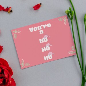 Grappig je bent een Ho Ho Ho afdrukbare kaart, BFF kerstkaart, Instant Download, afdrukbare beste vriendenkaart, Art Print