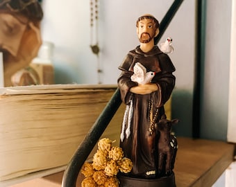 Small Saint Francis figurine, figura de San Francisco chica