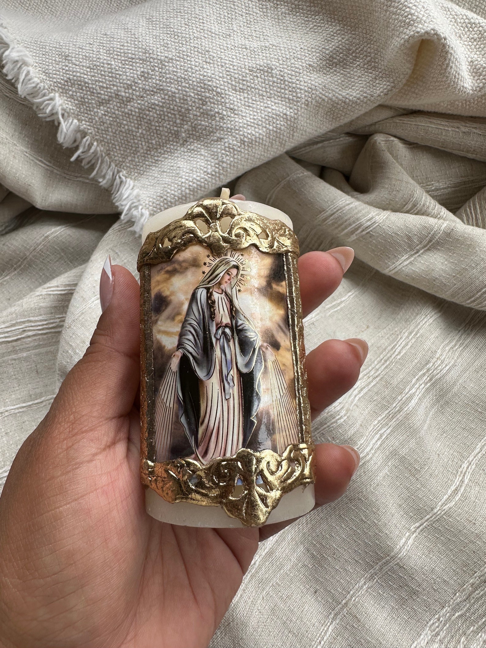 Cirio Candle, Paschal Candle, Uncented Candle, Religious Candle, Cirio