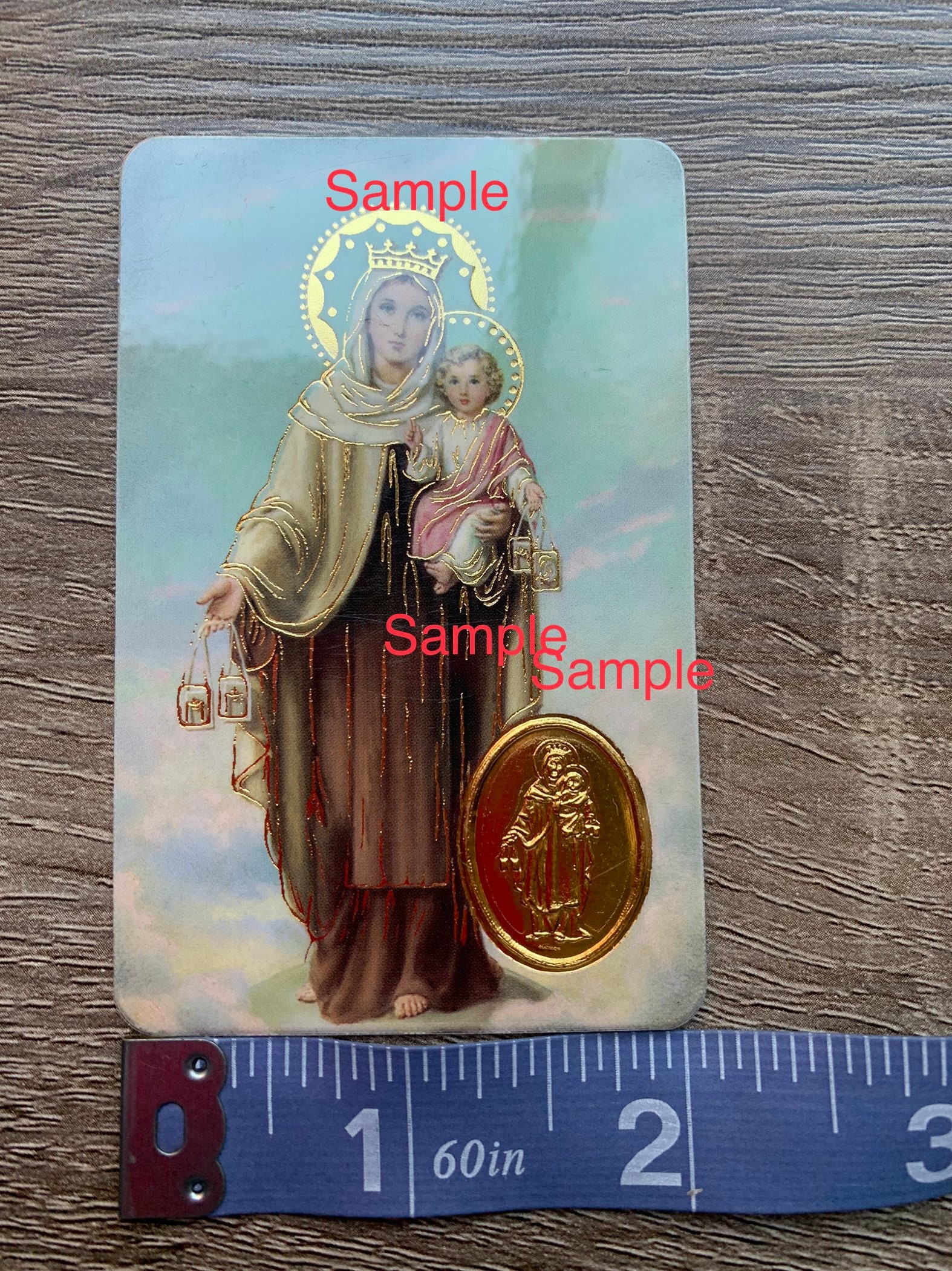 Our Lady of the Miraculous Medal Prayer Card /prayer Card / Wallet Size ...