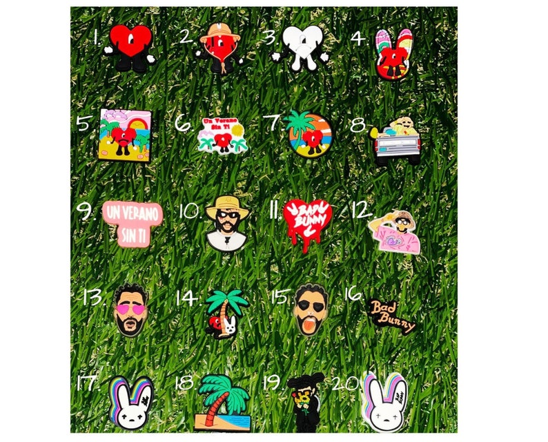 Un Verano Sin Ti Bad Bunny charms for crocs 