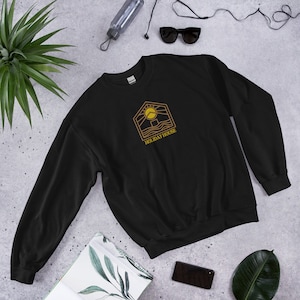 holiday house embroidered sweatshirt