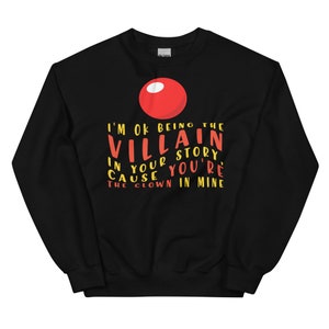clown sweatshirt