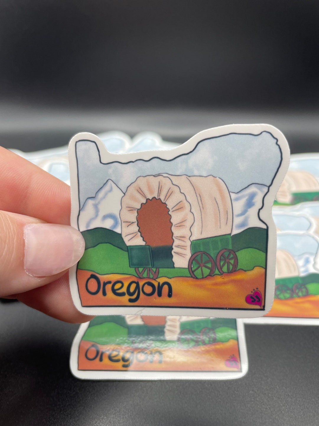 Oregon State Outline Sticker Oregon Trail Etsy 