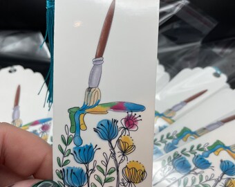 Bookmarks - Painted Floral Print 2