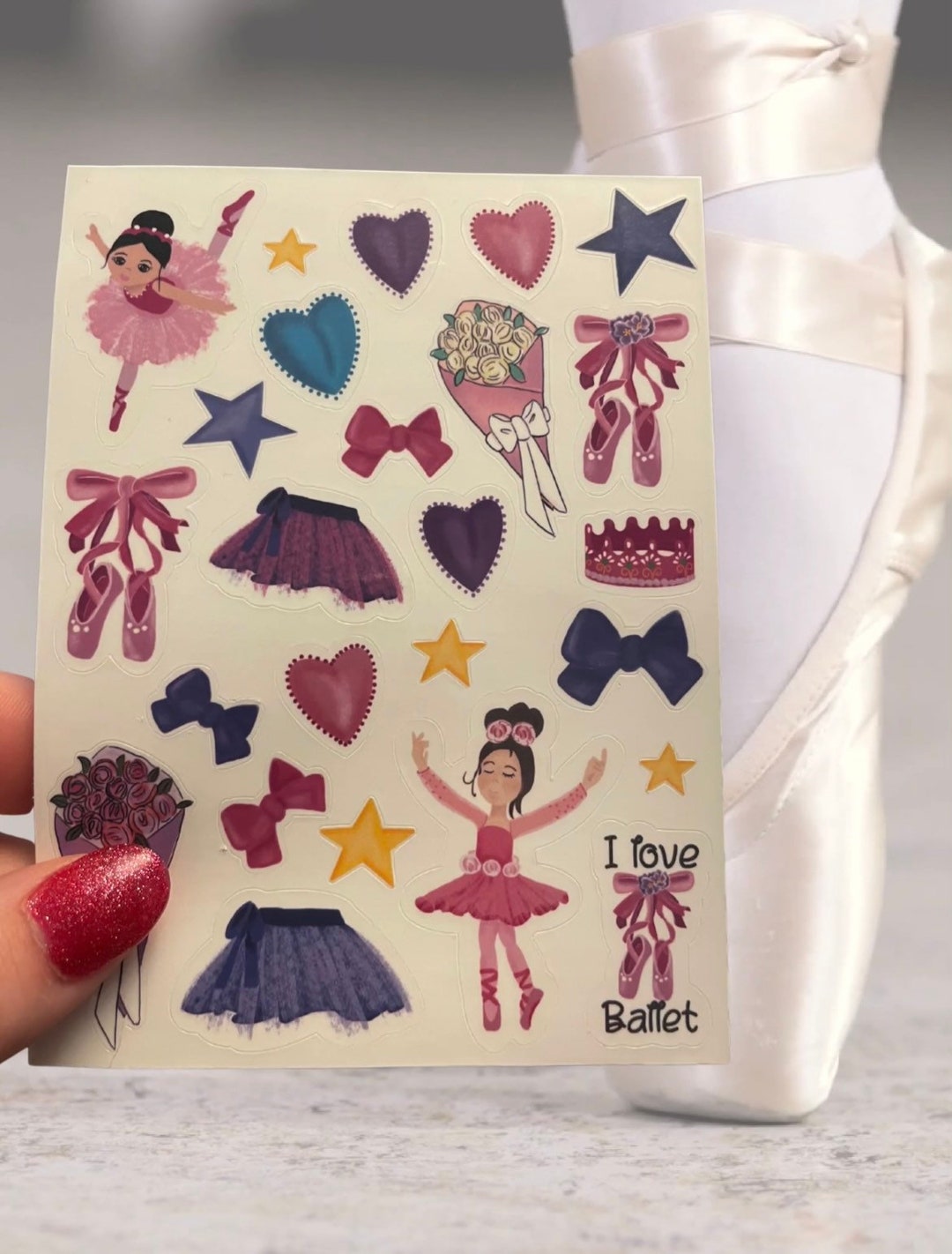 Ballerina Stickers - Etsy