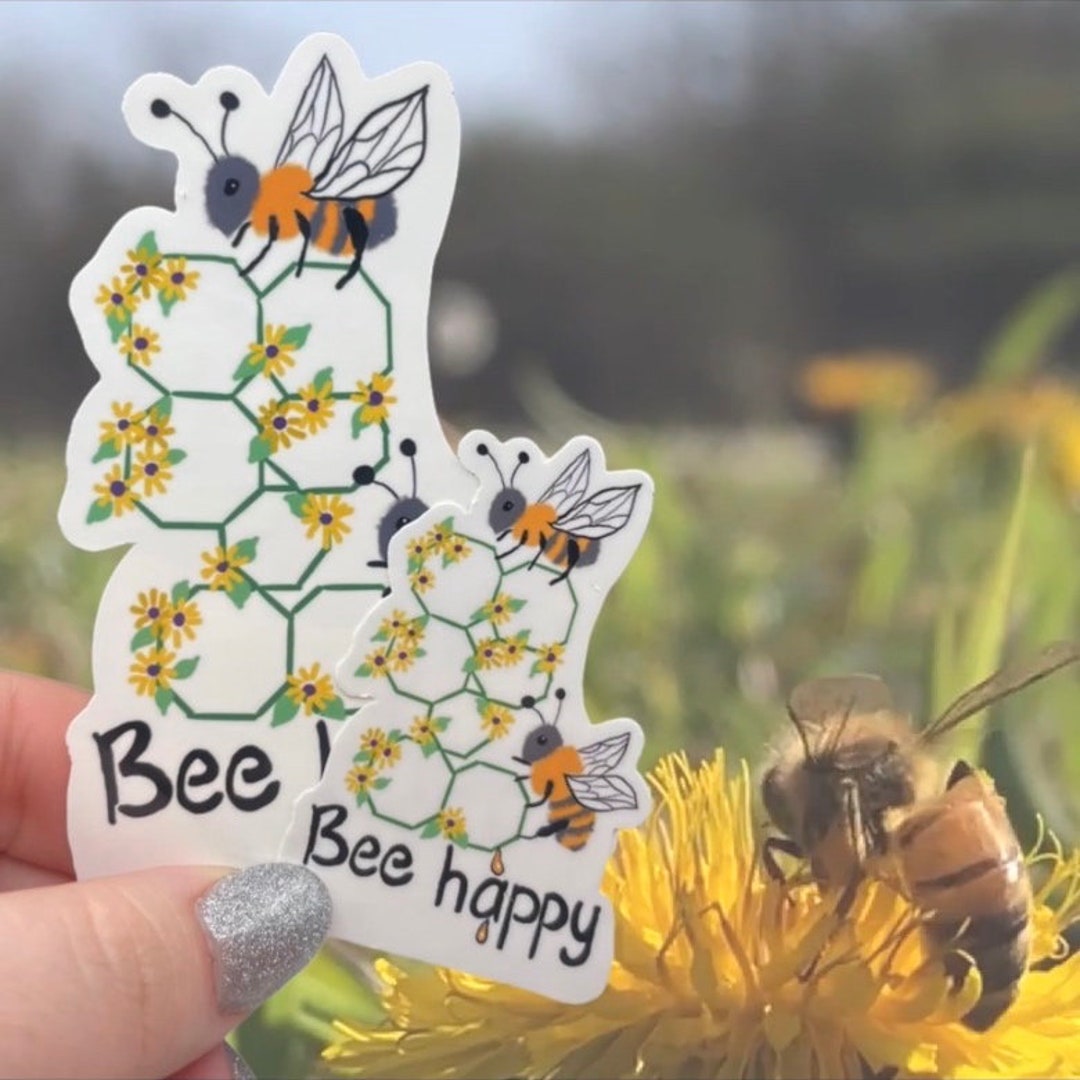 Bee Sticker 5 - Etsy