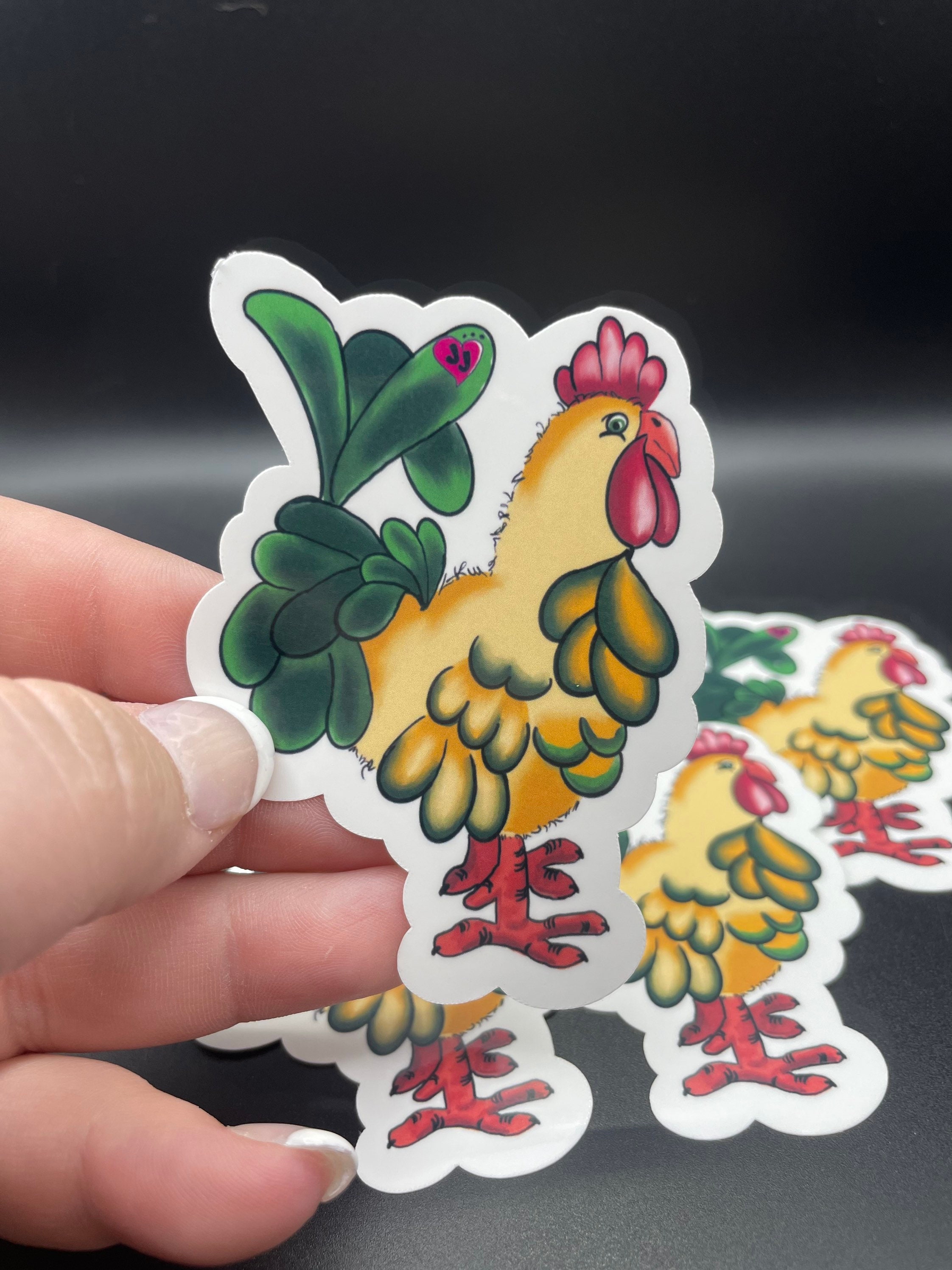 Chicken Sticker - Etsy